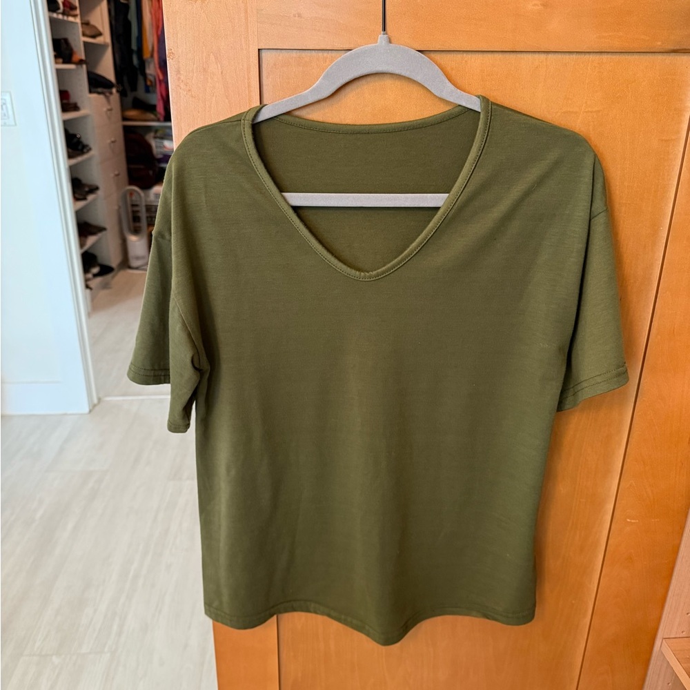 Olive Green Women's Top